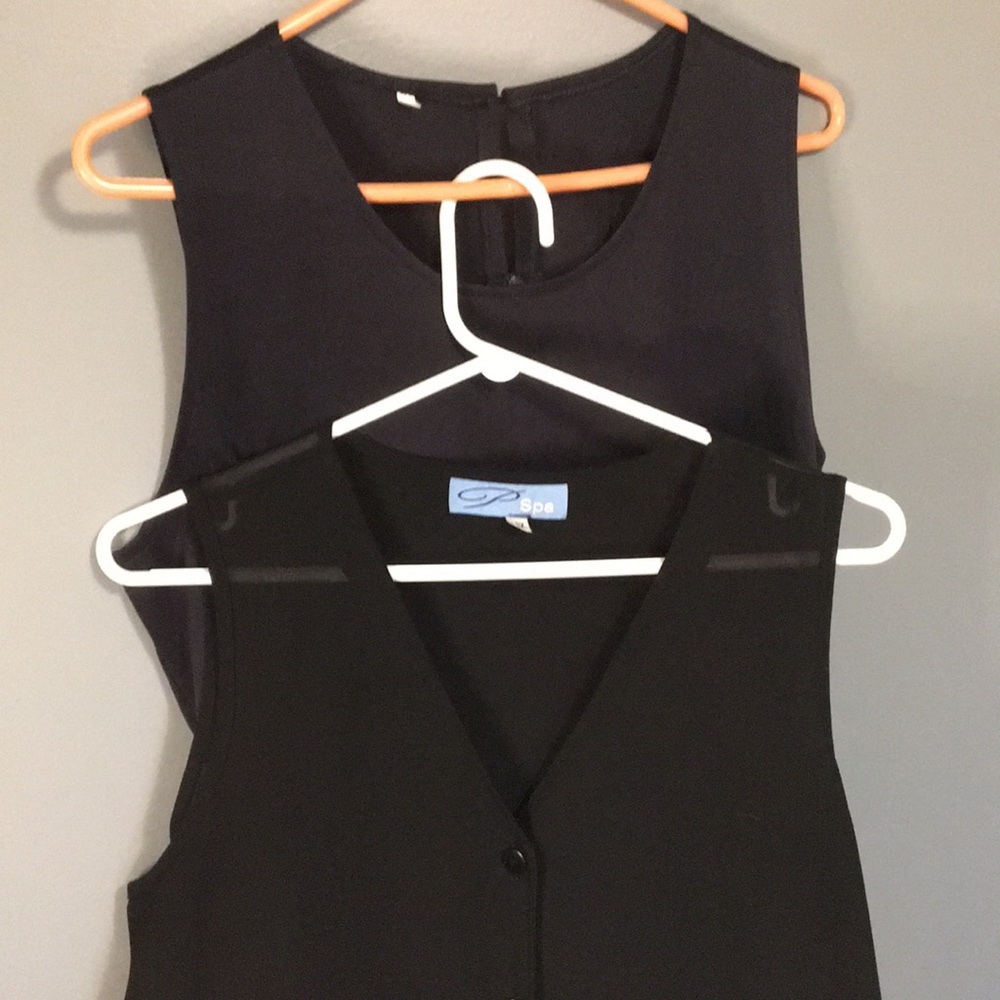 Navy Jumpsuit And Giraffe Dress